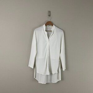 Aday Something Borrowed Shirt in White Size Small
